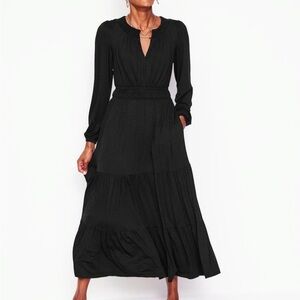 Boden Smock Tiered Jersey Midi Dress